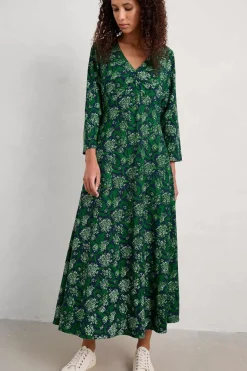 Dresses<Seasalt Cornwall Willow Blossom Dress Woodland Garlic Maritime