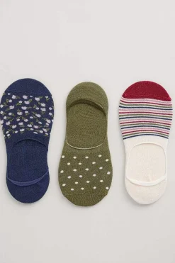 Socks & Tights<Seasalt Cornwall Women's Everyday Liner Socks Pack Of 3 Cloud Pattern Mix