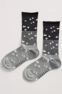Socks & Tights<Seasalt Cornwall Women's Sailor Socks Starling Scatter Succulent