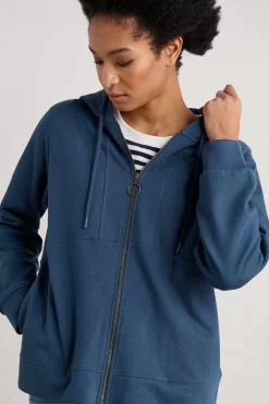 Tops<Seasalt Cornwall Wych Elm Zip Up Hoodie Squall
