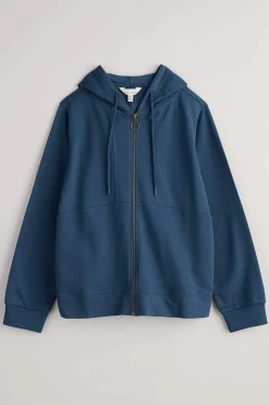 Tops<Seasalt Cornwall Wych Elm Zip Up Hoodie Squall
